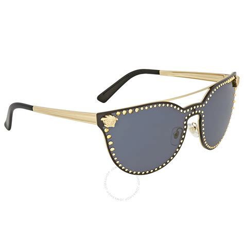 versace pale gold cat eye sunglasses|Versace 55mm cat eye sunglasses.